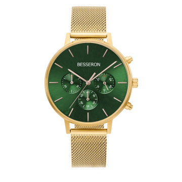 MOQ 100 CUSTOM TIMEPIECE High Quality VD53 Quartz Stopwatch Chrono Movement Luxury 38mm Women Watch chronograph